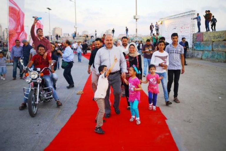 سلطة الموانئ البحرية تستقبل المشاركين بمهرجان السجادة الحمراء داخل ميناء غزة