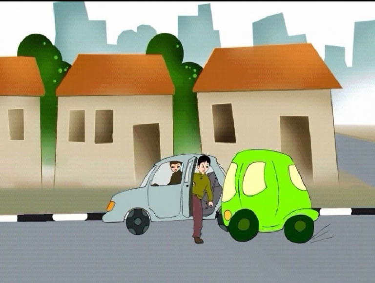 النزول من السيارة بشكل صحيح