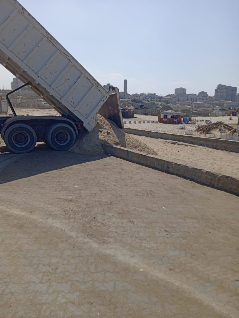 وحدة الموانئ البحرية تشرع بتجهيز الرصيف الجنوبي لميناء غزة البحري